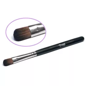 Flacher Pinsel 8mm Schwarz Silber