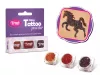 Glitzerset 3 x 2,5 ml Hellbraun, Rot, Braun