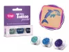 Glitzerset 3 x 2,5 ml Azurblau, Meeresblau, Saphirblau