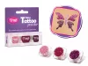 Glitzerset 3 x 2,5 ml Babyrosa, Purpur, Dunkelmalve