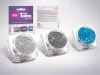 Glitzerset 3 x 2,5 ml Silber, Stahlgrau, Türkisblau