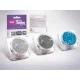 Glitzerset 3 x 2,5 ml Silber, Stahlgrau, Türkisblau