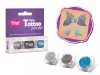 Glitzerset 3 x 2,5 ml Silber, Stahlgrau, Türkisblau