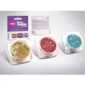 Glitzerset 3 x 2,5 ml Champagner, Lachs, Azurblau