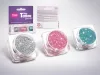 Glitzerset 3 x 2,5 ml Silber, Babyrosa, Azurblau