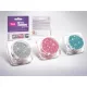 Glitzerset 3 x 2,5 ml Silber, Babyrosa, Azurblau