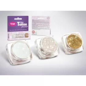Glitzerset 3 x 2,5 ml Weiß, Diamant, Champagner