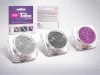 Glitzerset 3 x 2,5 ml Silber, Stahlgrau, Hellmalve