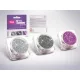 Glitzerset 3 x 2,5 ml Silber, Stahlgrau, Hellmalve