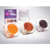 Glitzerpulver-Set 3 x 2,5 ml Orange, Hellbraun, Braun