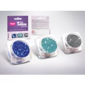 Glitzerset 3 x 2,5 ml Meeresblau, Azurblau, Stahlgrau