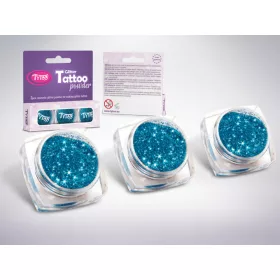 Glitzerset 3 x 2,5 ml Türkisblau