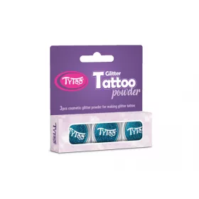 Glitzerset 3 x 2,5 ml Türkisblau