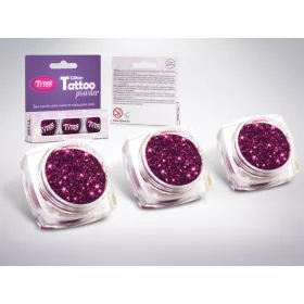 Glitzerset 3 x 2,5 ml Dunkle Malve