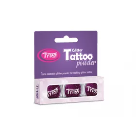 Glitzerset 3 x 2,5 ml Dunkle Malve