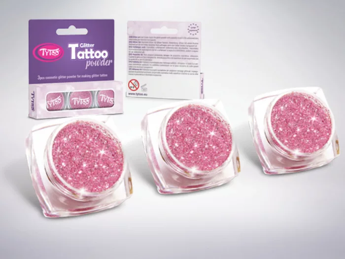 Glitzerset 3 x 2,5 ml Babyrosa