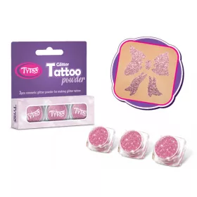 Glitzerset 3 x 2,5 ml Babyrosa