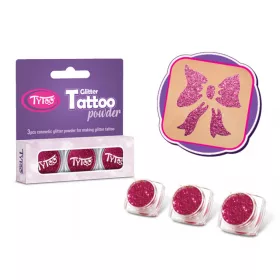 Glitzerset 3 x 2,5 ml Purpur