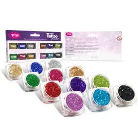 Glitzerset 12 x 2,5 ml Schönste Farbauswahl