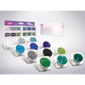 Glitzerset 12 x 2,5 ml Schönste kalte Farbauswahl