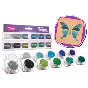 Glitzerset 12 x 2,5 ml Schönste kalte Farbauswahl