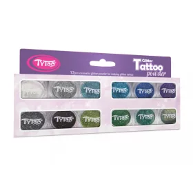 Glitzerset 12 x 2,5 ml Schönste kalte Farbauswahl
