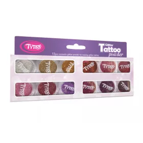 Glitzerset 12 x 2,5 ml Schönste warme Farbtöne Auswahl