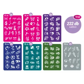 TyToo DELUXE Glitzertattoo-Set mit Schablonen