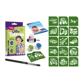 TyToo Fahrzeuge Glitzertattoo-Set