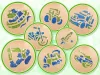 TyToo Fahrzeuge Glitzertattoo-Set