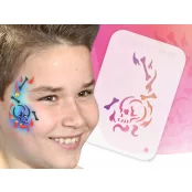   TyToo Gesichtsmalerei-Schablone Halbgesicht 9x13,5 cm Schädel