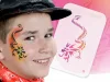 TyToo Gesichtsmalerei-Schablone Halbgesicht 9x13,5 cm Drache