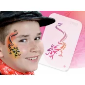 TyToo Gesichtsmalerei-Schablone Halbgesicht 9x13,5 cm Drache