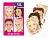 Rose Paket - 4er Set Abwaschbare Gesichtsmalübungsblätter