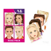Rose Paket - 4er Set Abwaschbare Gesichtsmalübungsblätter