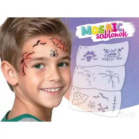 Mosaik Gesichtsmalerei Schablone - Pirat - Spinne