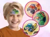 Mosaik Gesichtsmal-Schablone - Dino - Geländewagen