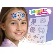 Mosaik Gesichtsmalerei Schablone - Eiskönigin