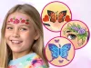 Mosaik Gesichtsmalerei Schablone - Schmetterling - Rose
