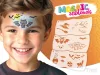 Mosaik Gesichtsmalerei Schablone - Fledermaus - Hexe