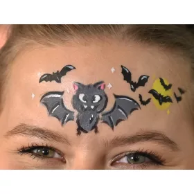 Halloween Gesichtsbemalungsset (mit 6 Mosaikschablonen)