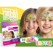 Oster-Gesichtsfarben-Set - (mit 6 Mosaik-Schablonen)