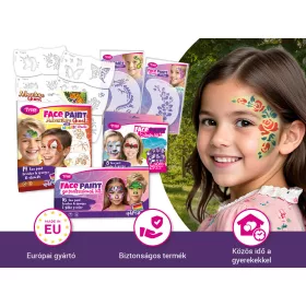 Oster-Gesichtsfarben-Set - (mit 6 Mosaik-Schablonen)