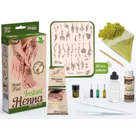 TyToo Sofort-Henna-Set mit Hand- und Fußmotiven und Öl