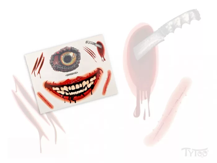 Kyklopen-Maske Tattoo-Aufkleber