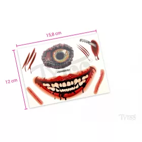 Kyklopen-Maske Tattoo-Aufkleber