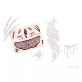 Raubtiermaske Tätowierungsaufkleber