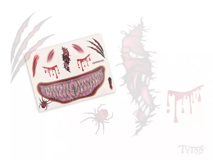 Raubtiermaske Tätowierungsaufkleber