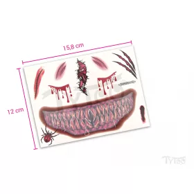 Raubtiermaske Tätowierungsaufkleber