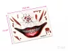 Teuflische Clown-Maske Tattoo-Sticker